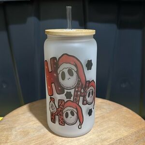 🆕 Jack Skellington Can Glass Cup ‼️ FINAL PRICE ‼️